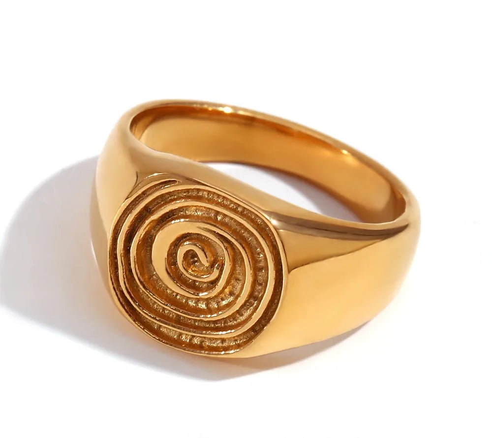 Fingerprint Ripple Ring