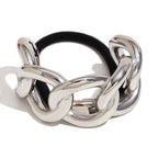 Minimalist Semicircular Titanium Chain Hair Tie 23mm