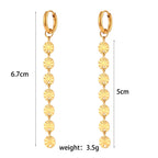 Snowflake Tassel Earrings