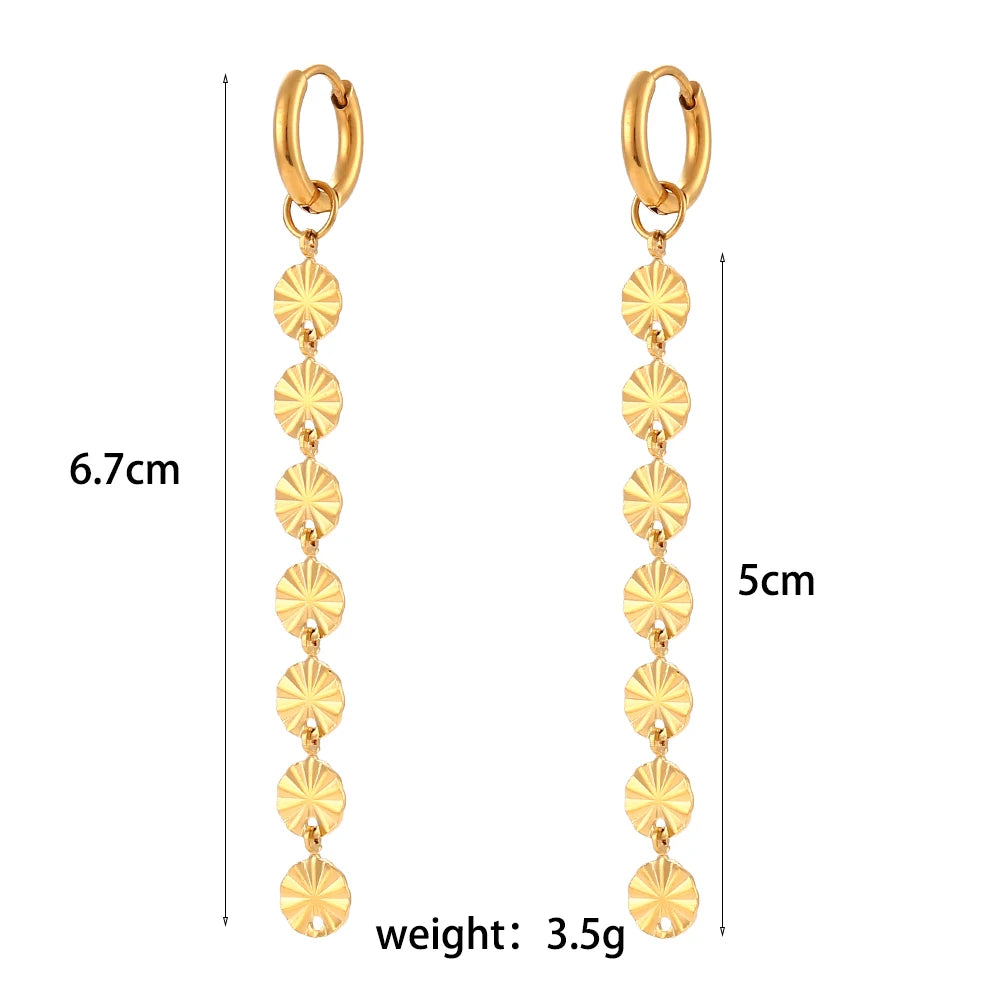 Snowflake Tassel Earrings