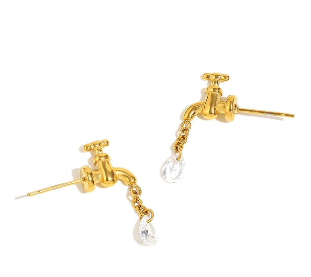 Waterdrop Zircon Earrings