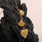 Celestial Heart Pendant Necklace