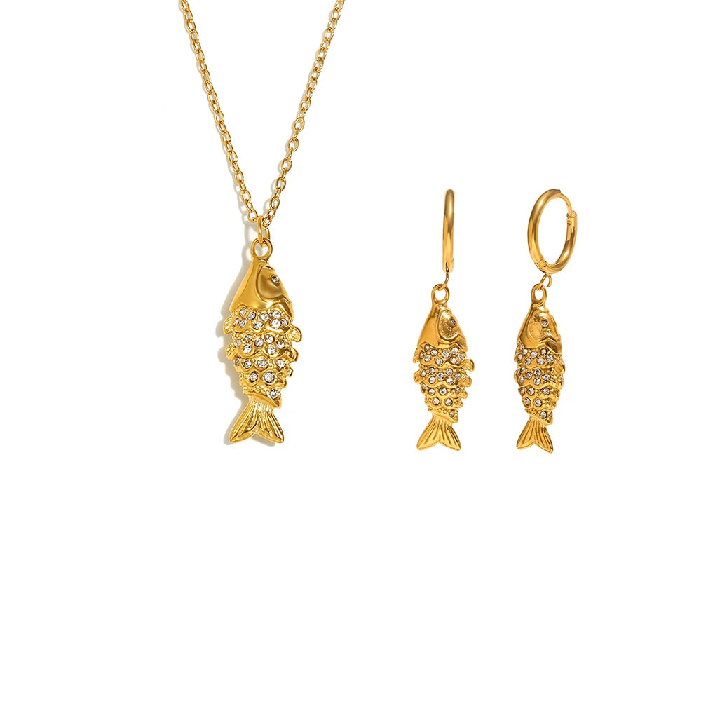 Lucky Fish Pendant Necklace
