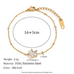 Sparkling Star Thin Chain Bracelet