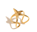 Starfish Open Ring