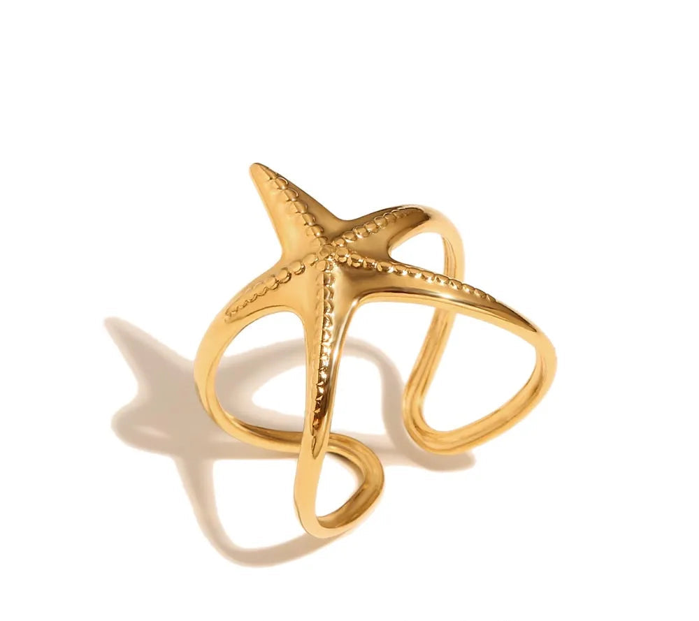 Starfish Open Ring