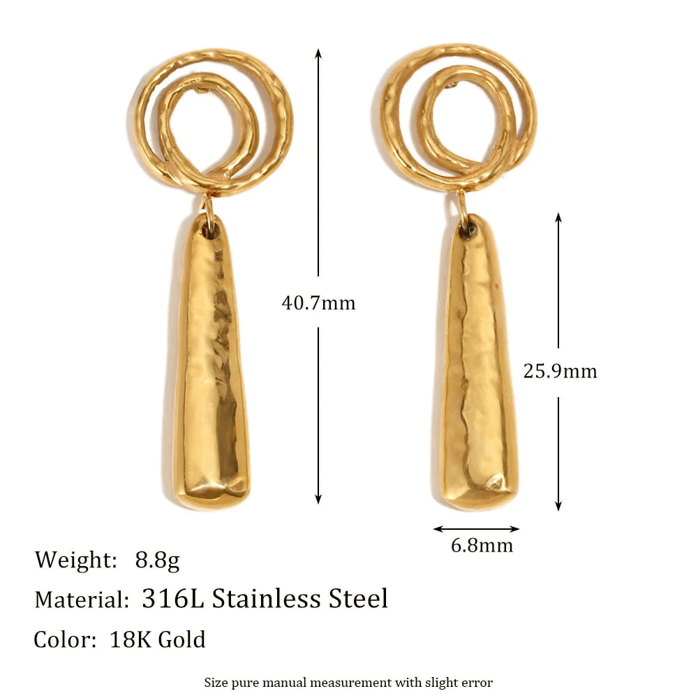 Golden Spiral Earrings