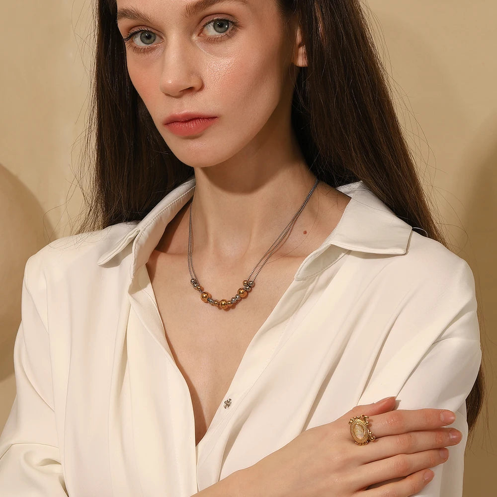 Minimal Beads Necklace