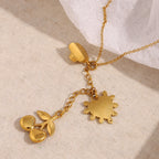 Celestial Heart Pendant Necklace
