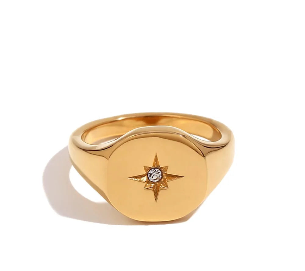Octagonal Star Ring