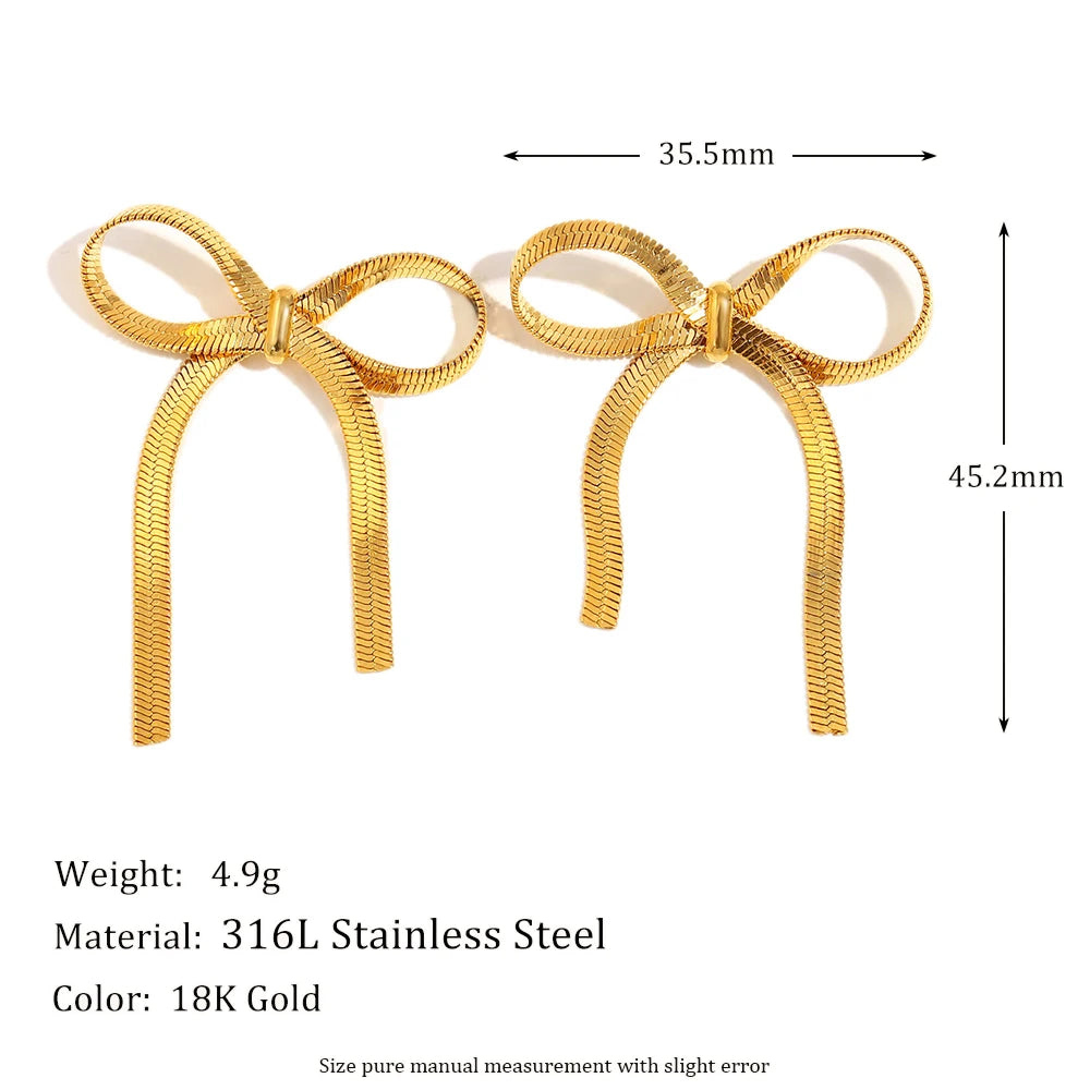 Bow Tassel Earrings