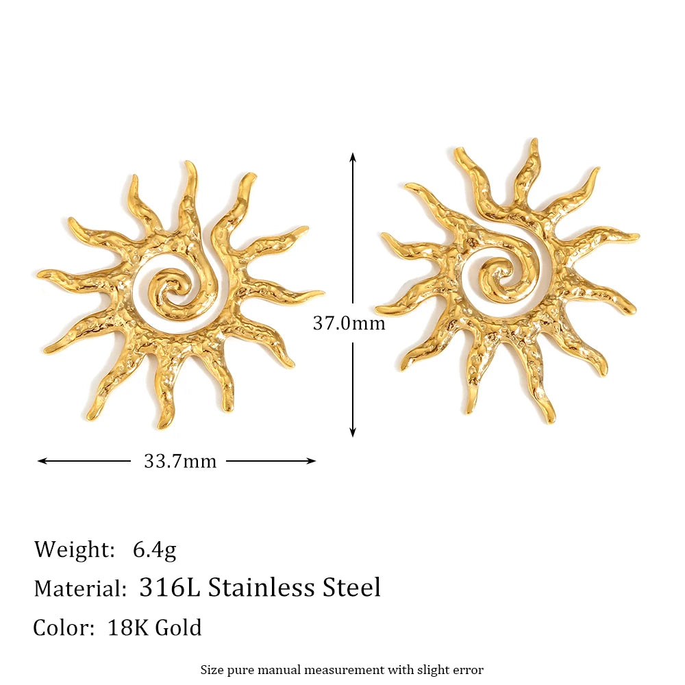 Sunflower Stud Earrings