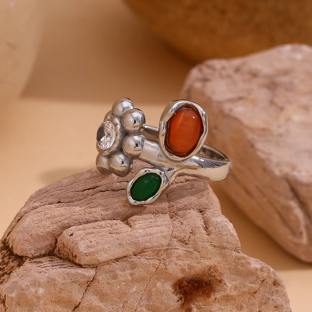 Zircon Bloom Ring