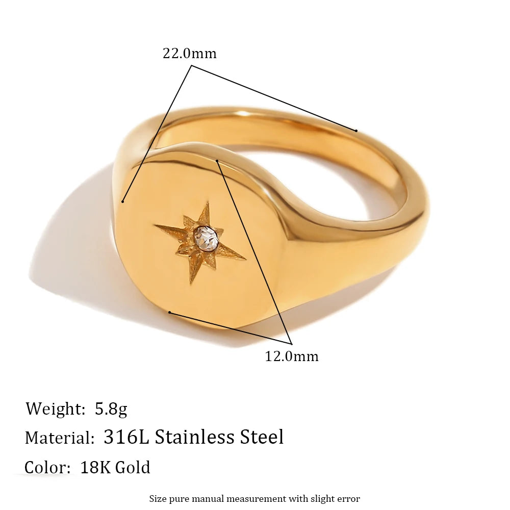 Octagonal Star Ring
