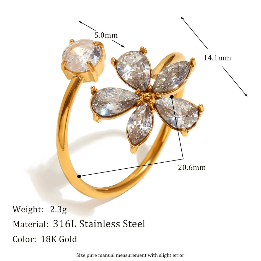 Open Petal Ring