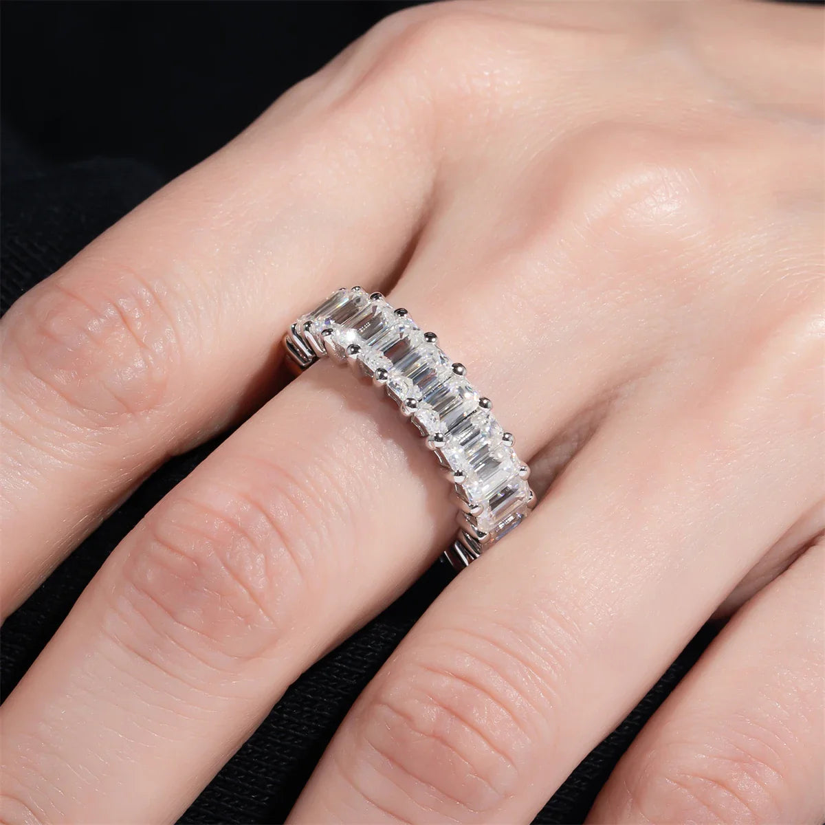 Anello Eclisse Smeraldo