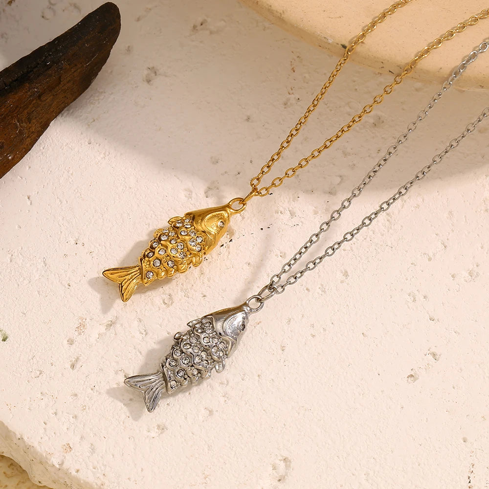 Lucky Fish Pendant Necklace