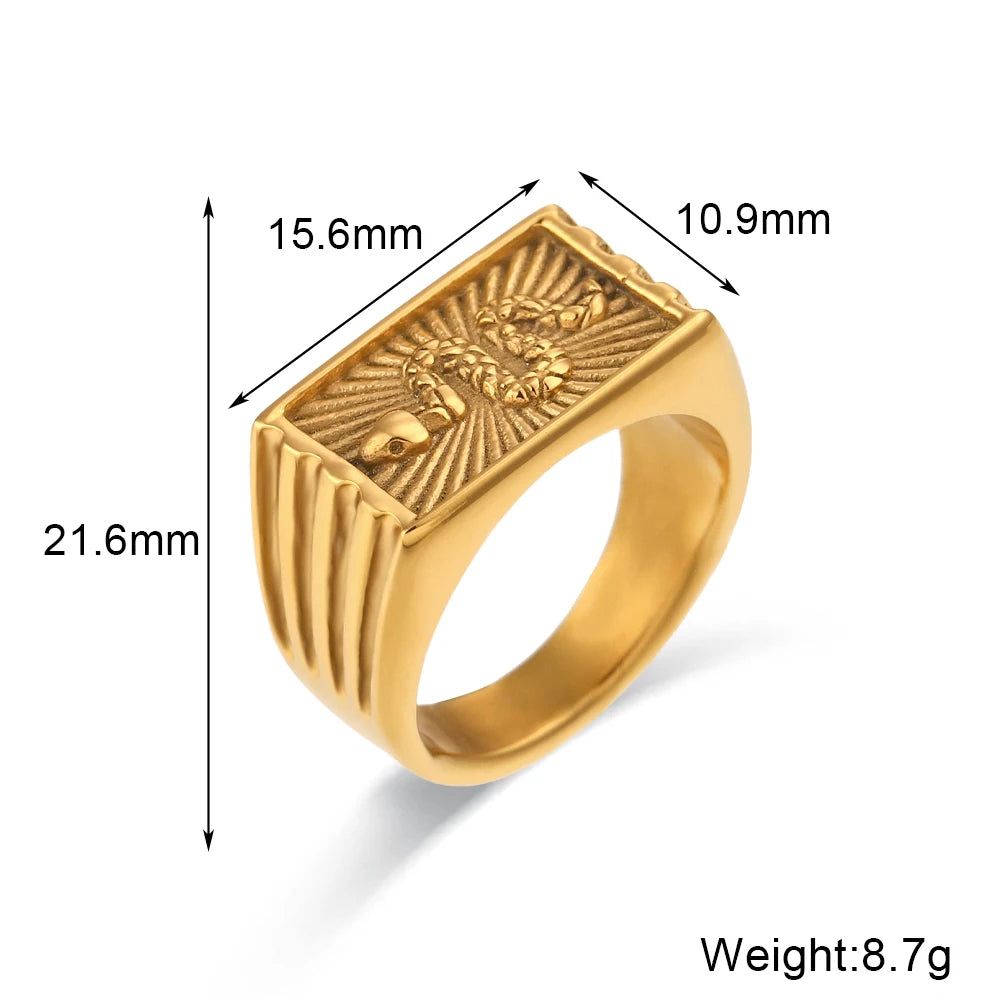 Serpent Square Ring