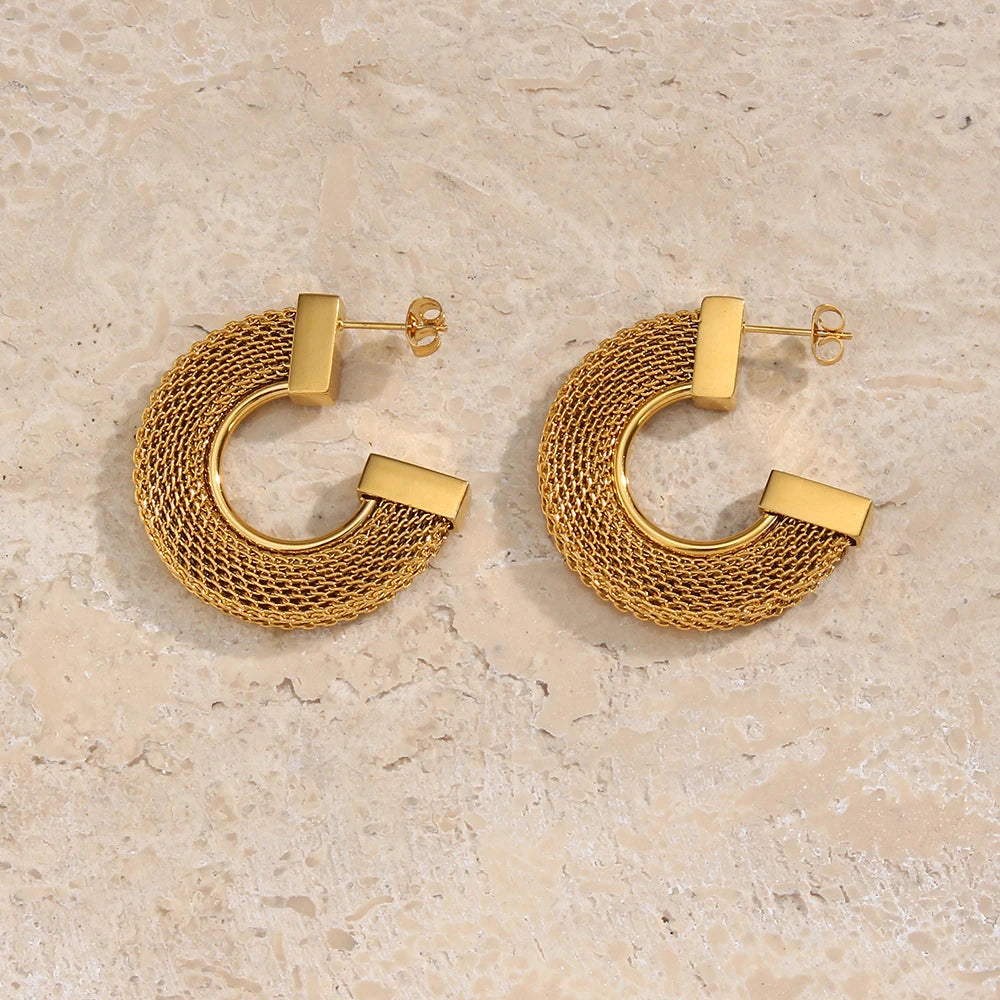 Mesh Statement Earrings
