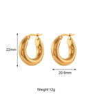 Minimalist Gold Hoops Set