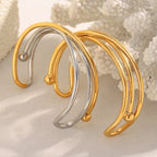 Double Colour Cross Open Bangle
