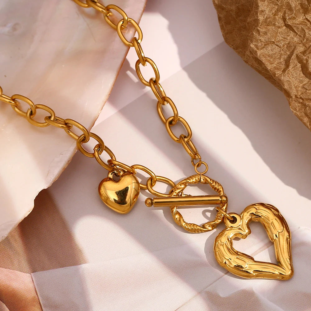 OT Heart Buckle Necklace