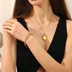 Flip Pendant Sun Moon Star Necklace
