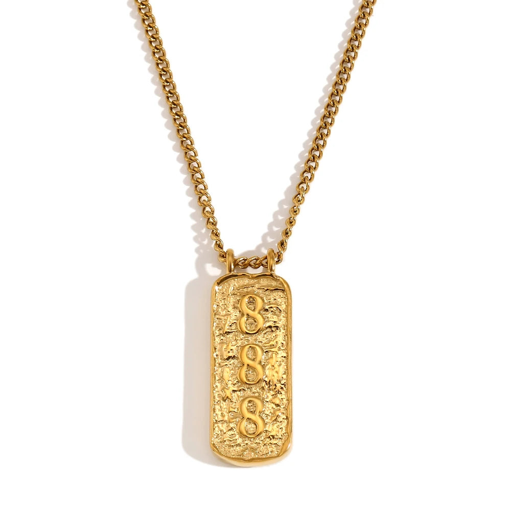 Lucky Number Tarot LOVE Pendant Necklace