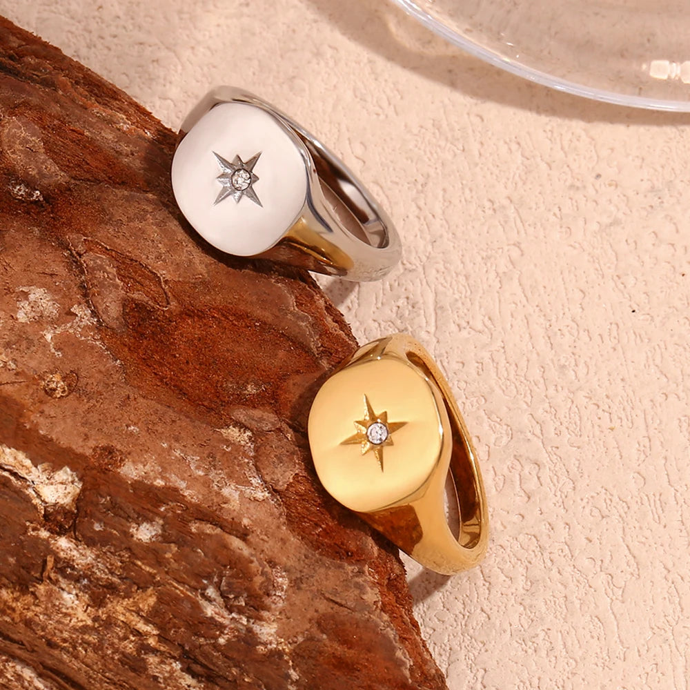 Octagonal Star Ring
