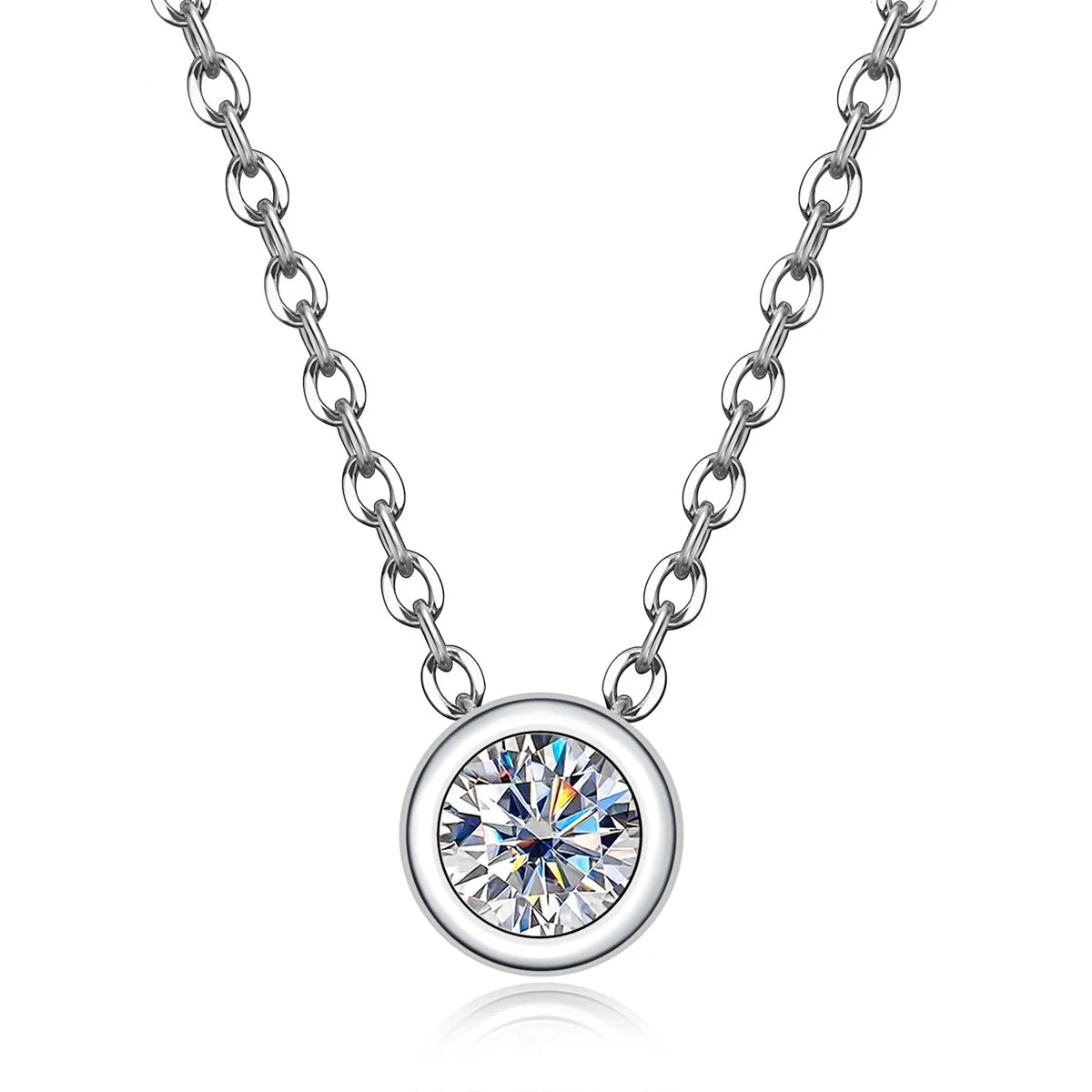 Collana Solitario Incassato