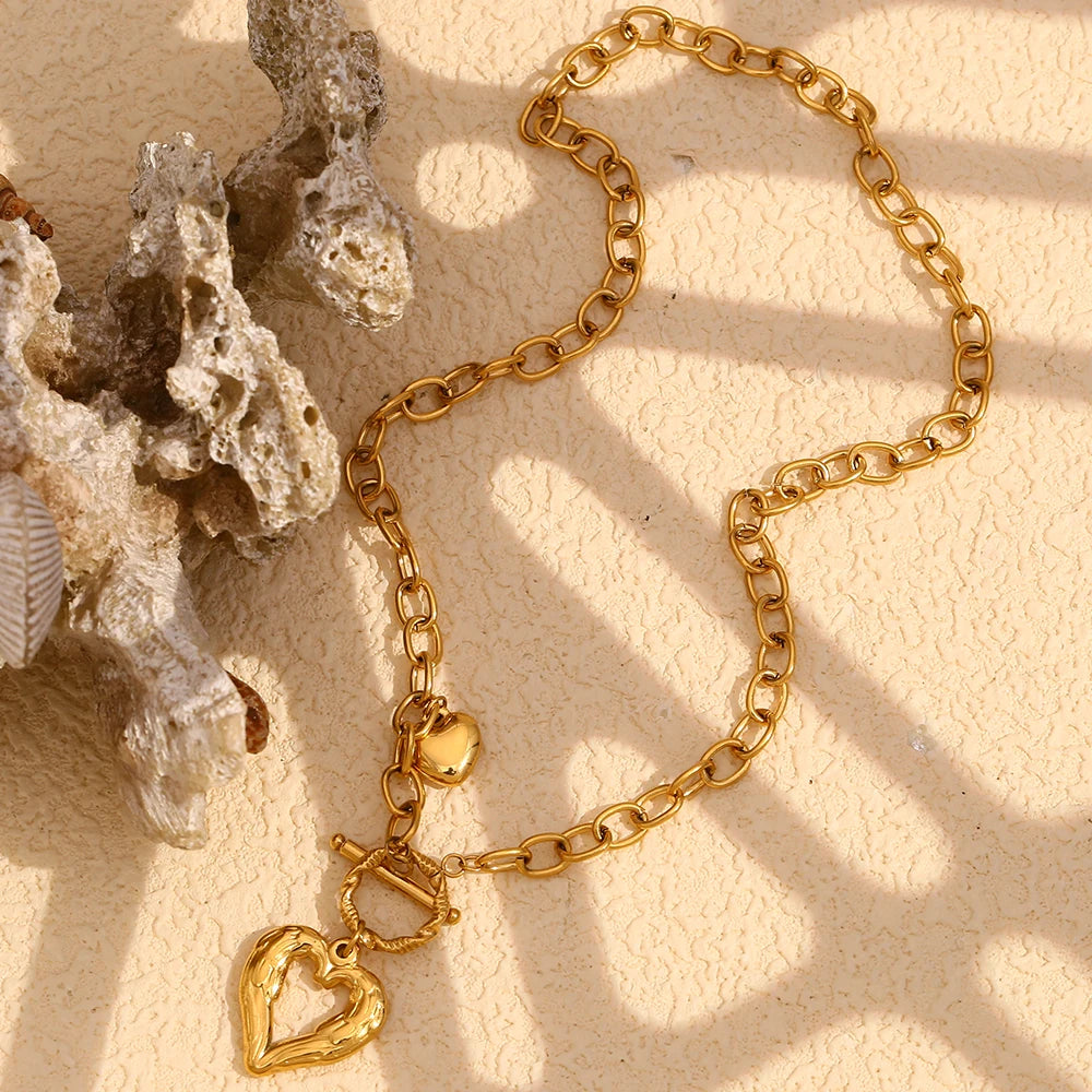 OT Heart Buckle Necklace