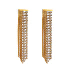 Asymmetrical Earrings with Zirconia in 316L Stainless Steel