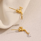 Waterdrop Zircon Earrings