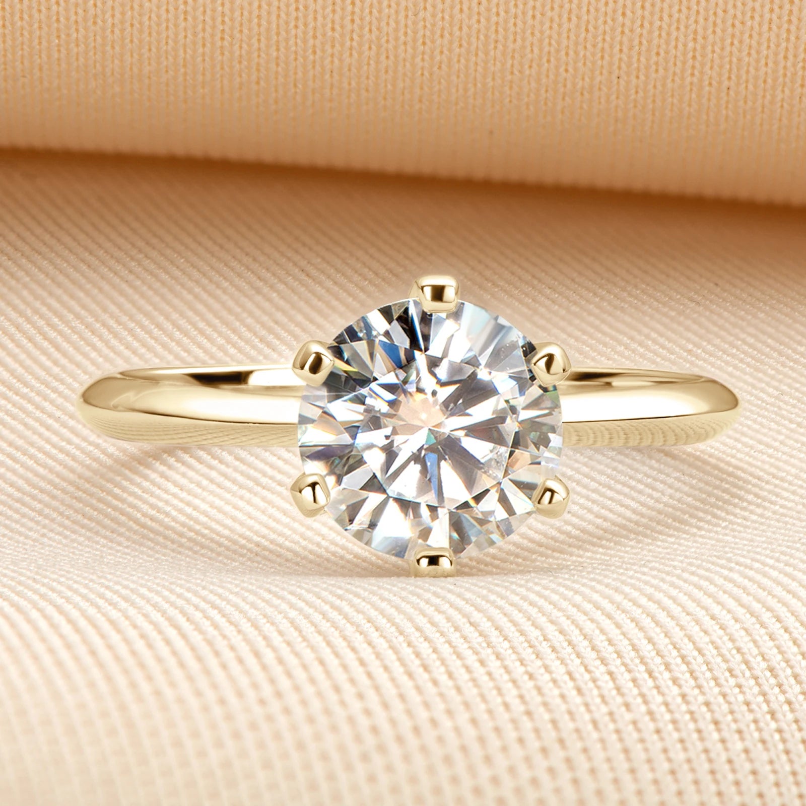 Celeste 3.0CT Solitaire in Gold