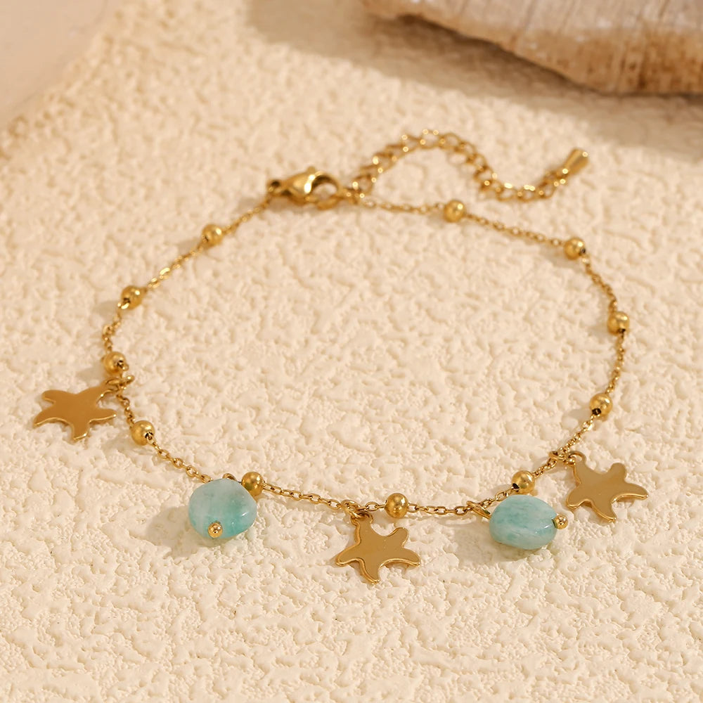 Starlight Amazonite Anklet
