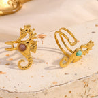 Seahorse Open Ring