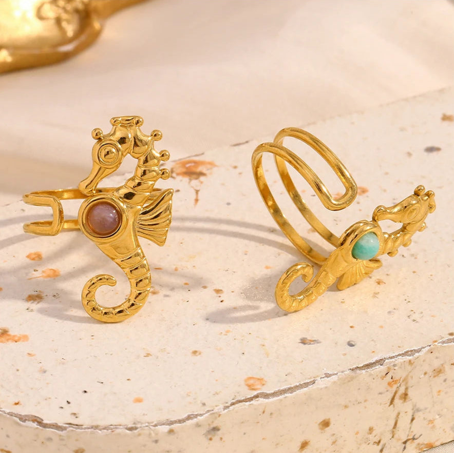 Seahorse Open Ring