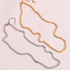Golden Cube Necklace