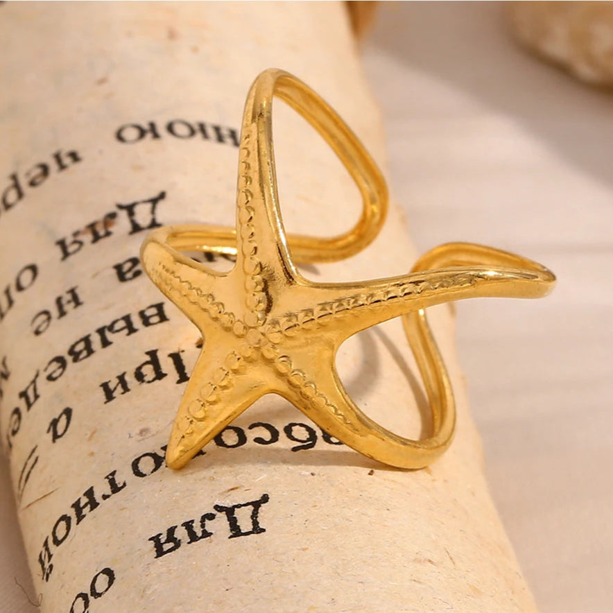 Starfish Open Ring