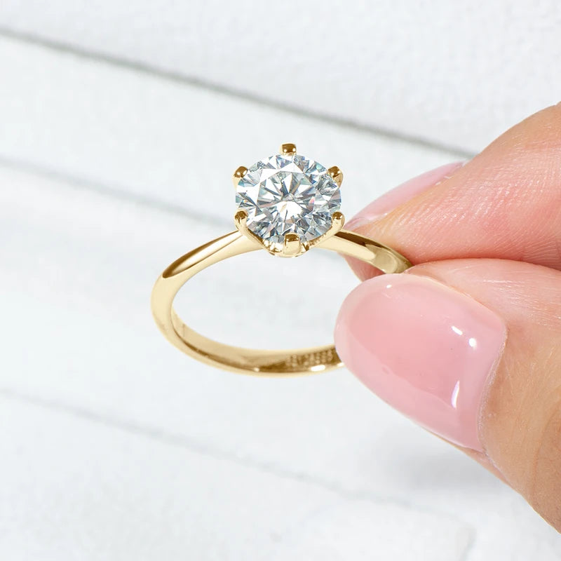 Celeste 3.0CT Solitaire in Gold