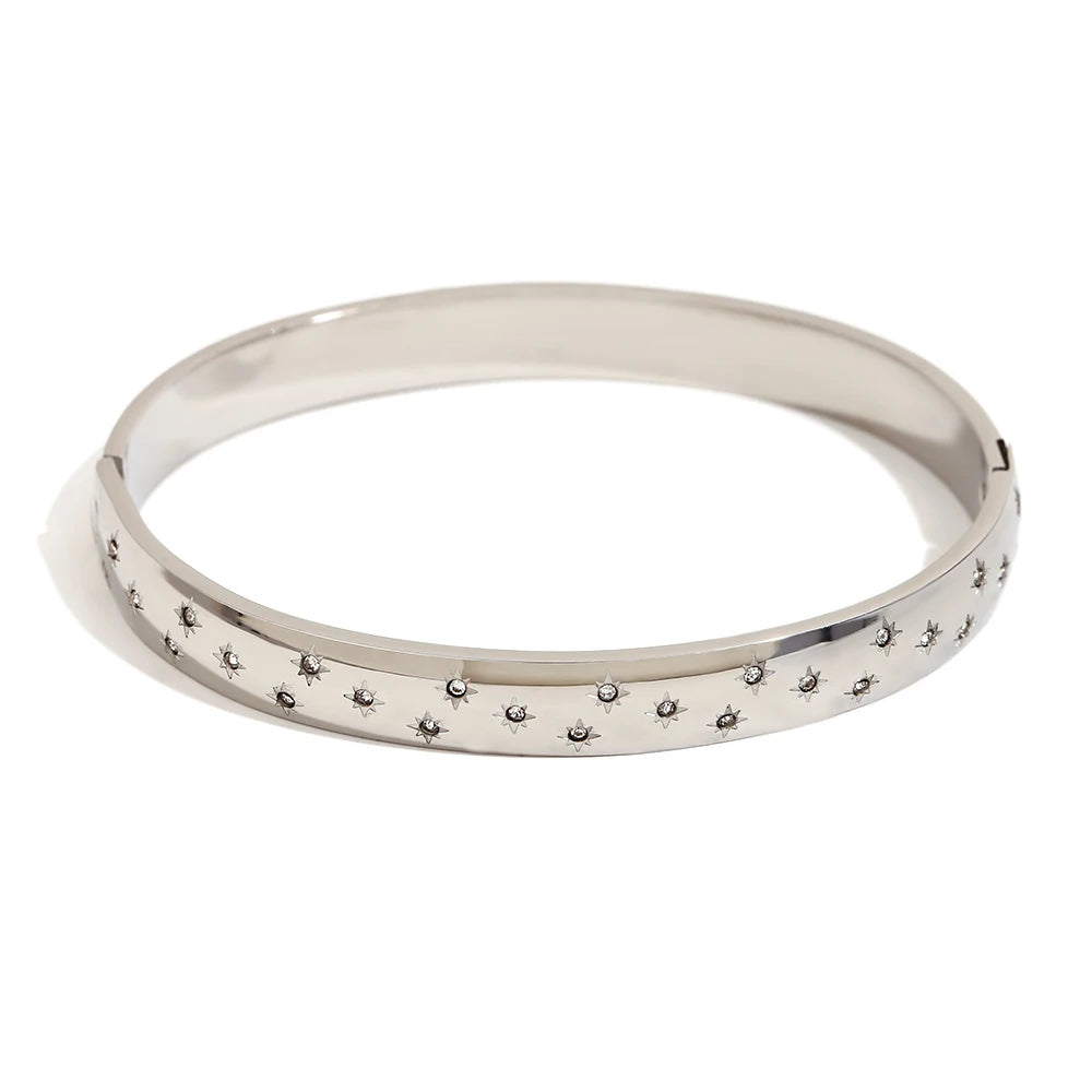 Star Sun Moon Open Bangle