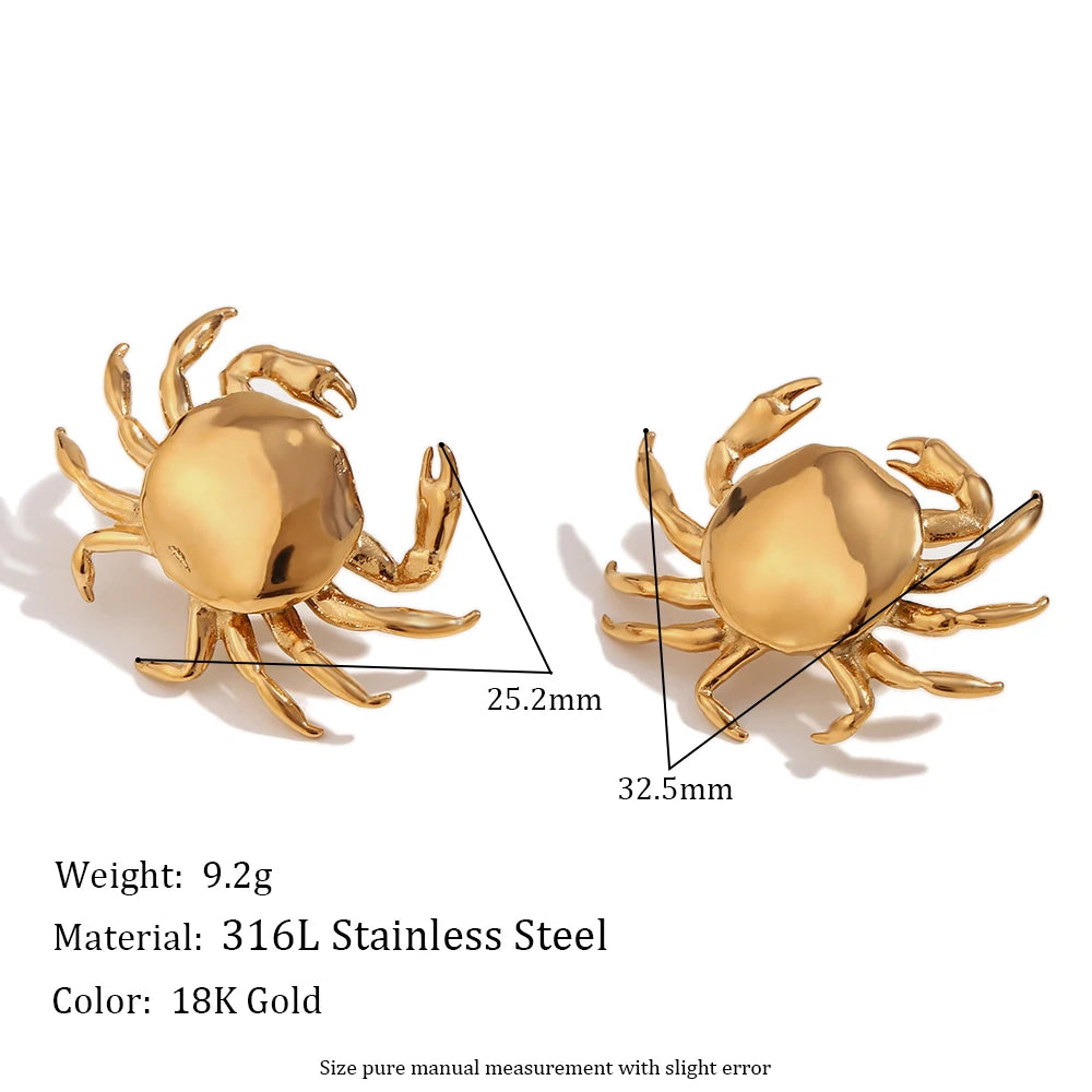 Mini Crab Earrings