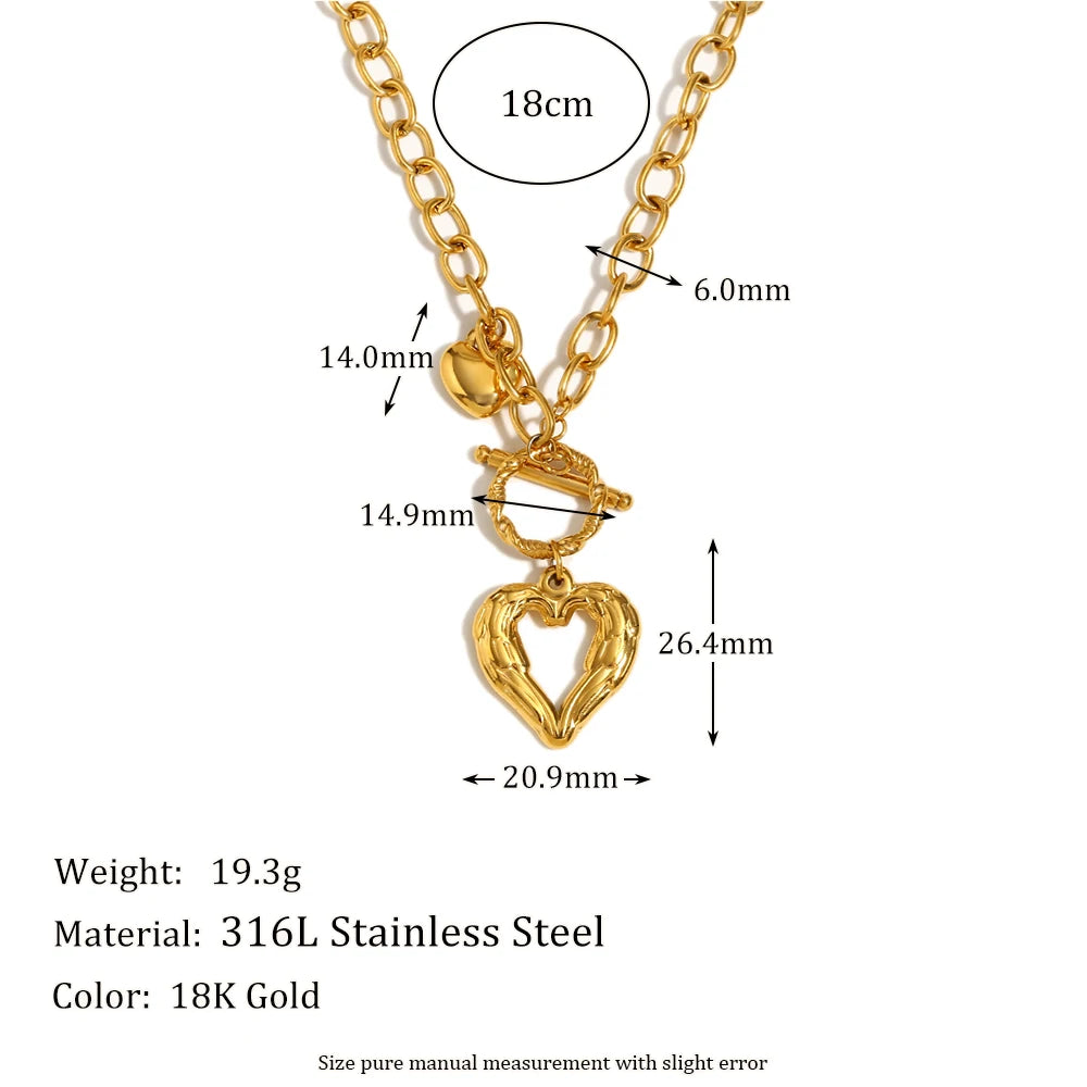 OT Heart Buckle Necklace
