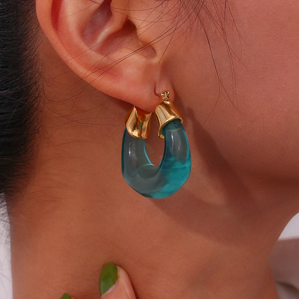 Acrylic Curve Earrings
