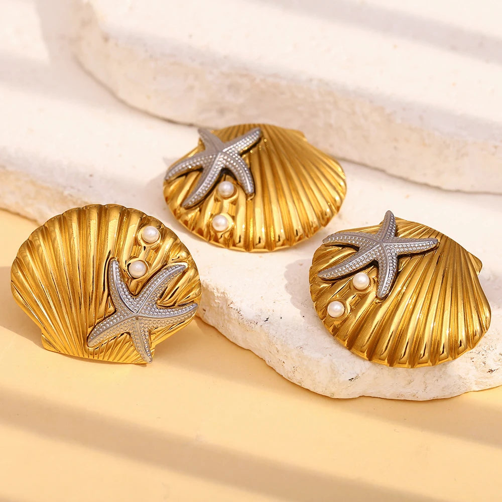 Pearl Ocean Series Earrings Set