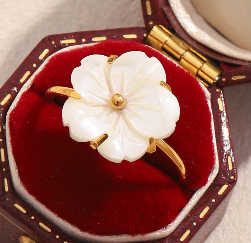 White Blossom Ring