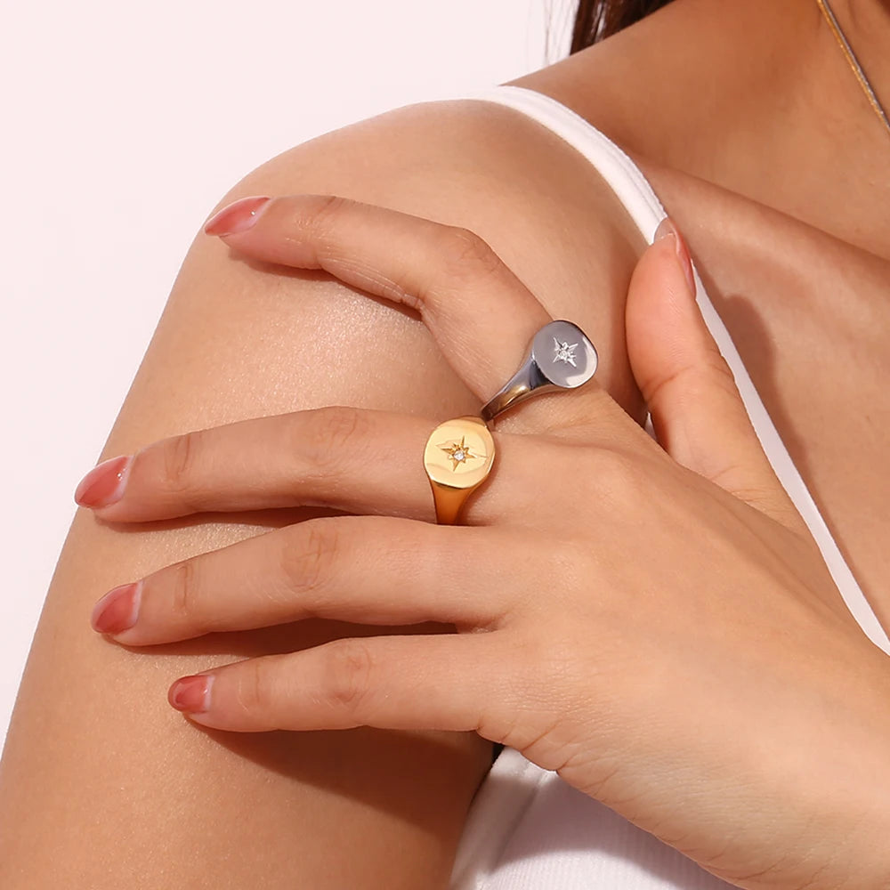 Octagonal Star Ring
