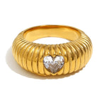 Lustre Stripe Ring