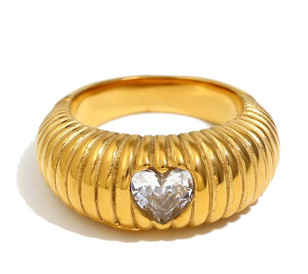 Lustre Stripe Ring