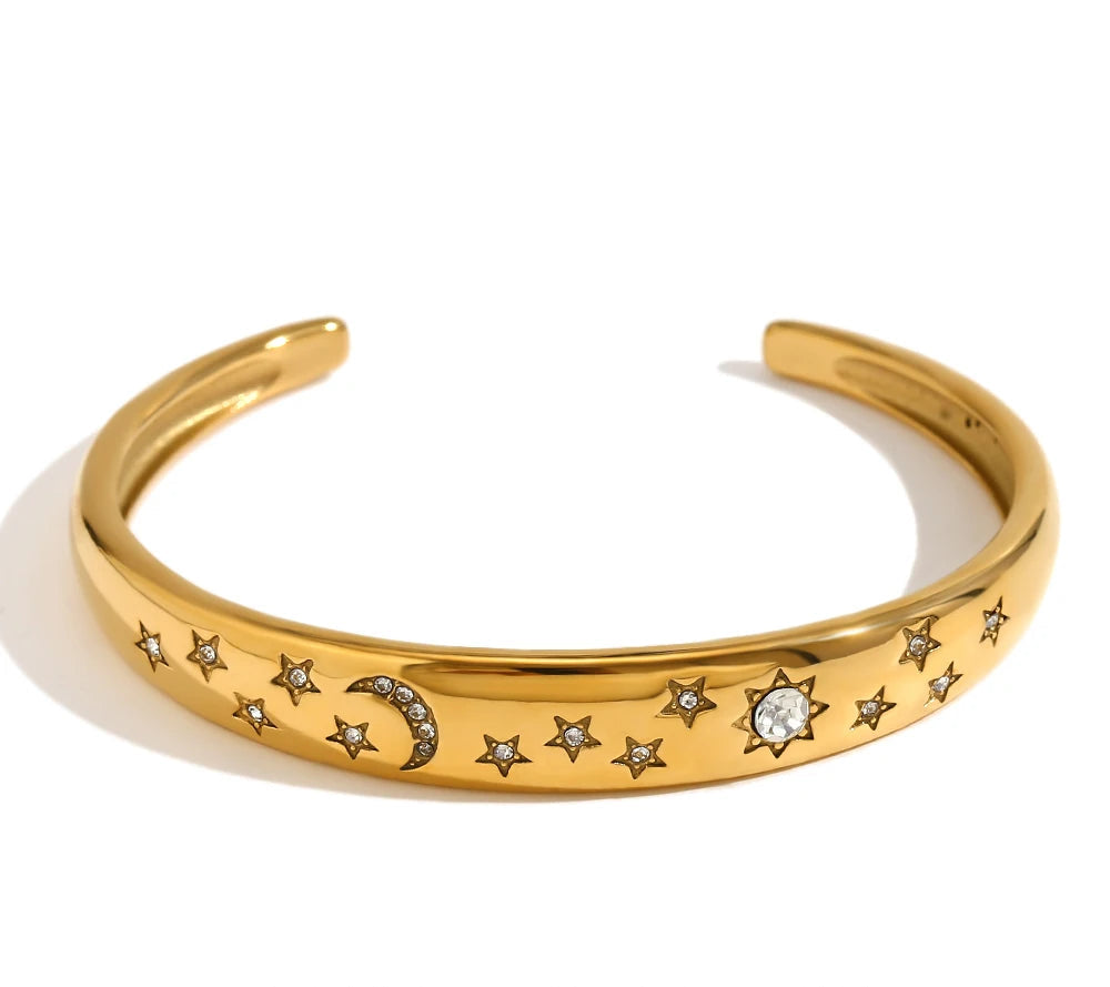 Sun Moon Stars Charm Bracelet